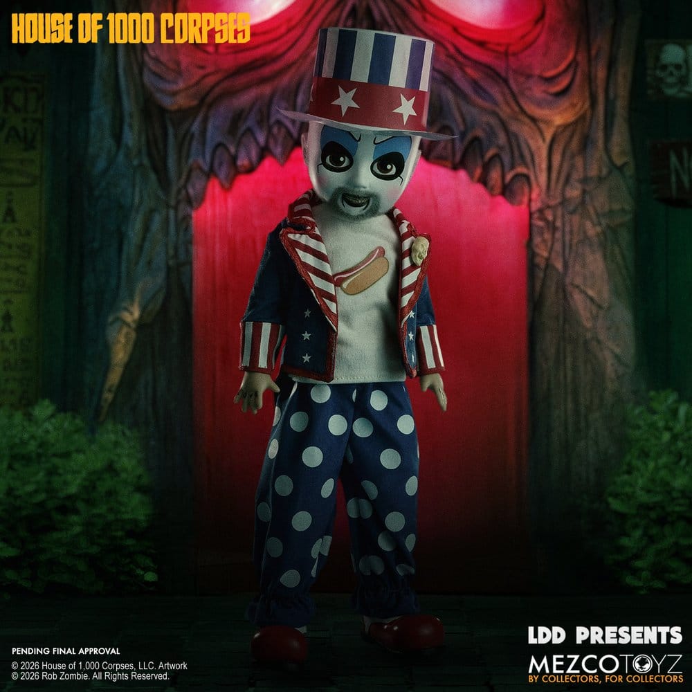 La casa de los 1000 cadáveres LDD Presents Muñeco Captain Spaulding 25 cm