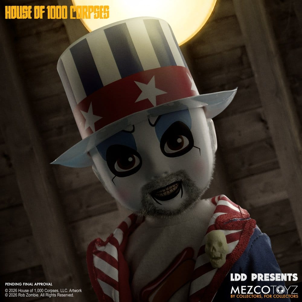 La casa de los 1000 cadáveres LDD Presents Muñeco Captain Spaulding 25 cm