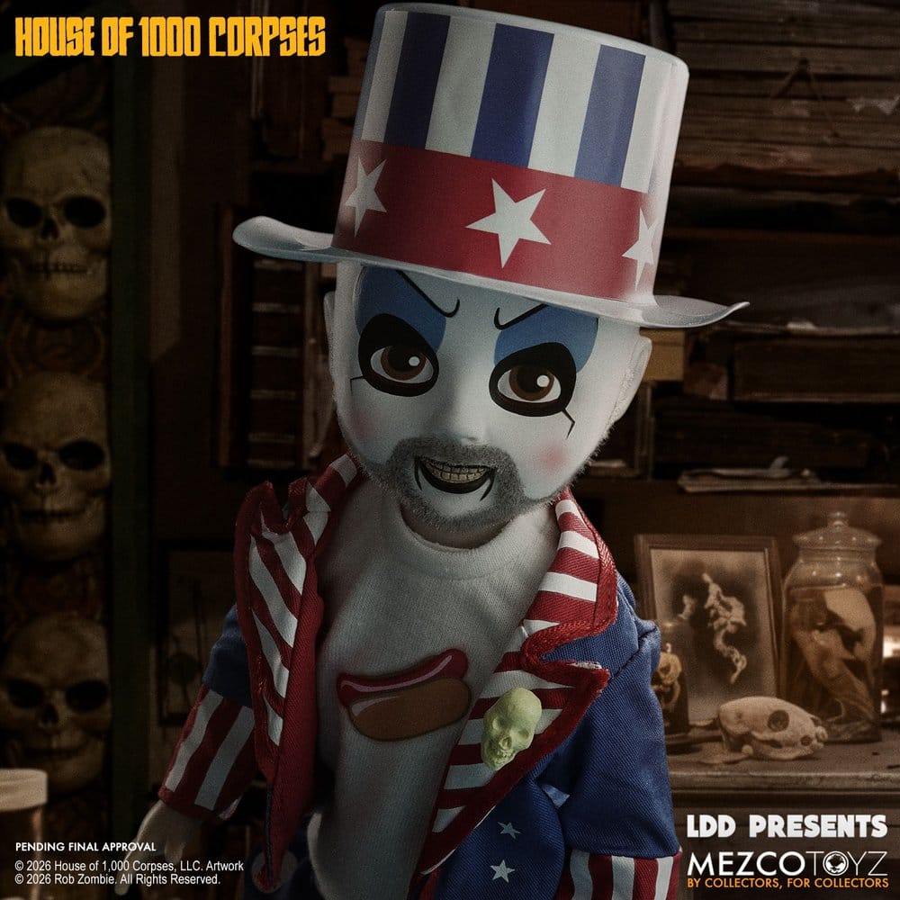 La casa de los 1000 cadáveres LDD Presents Muñeco Captain Spaulding 25 cm