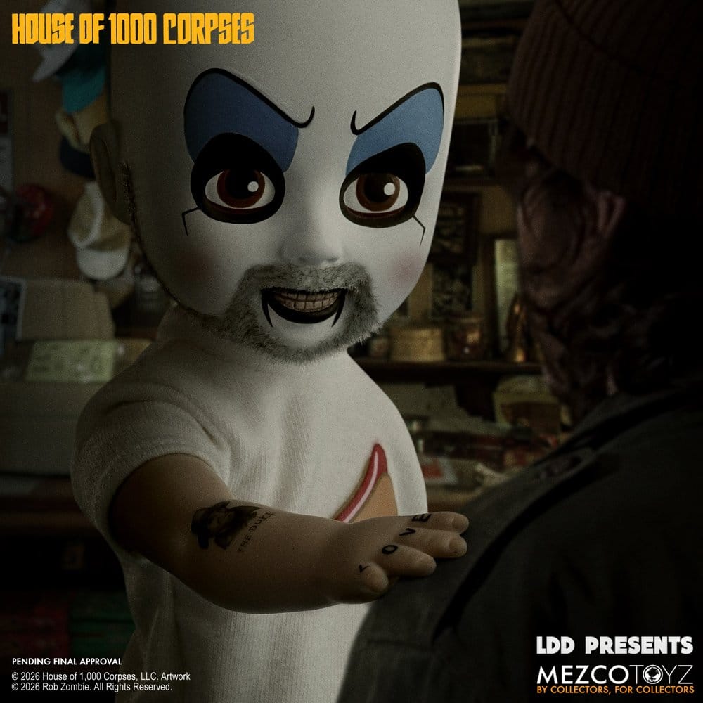 La casa de los 1000 cadáveres LDD Presents Muñeco Captain Spaulding 25 cm