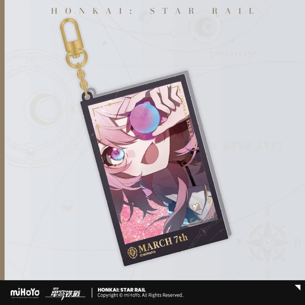 Honkai: Star Rail Llavero Countdown Departure Series March 7th Glitter 9 cm