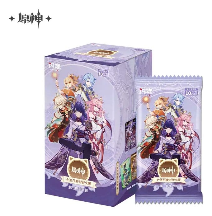 Genshin Impact Juego de Cartas Coleccionables Series 3 Blind Box Expositor (18) *Edición China*