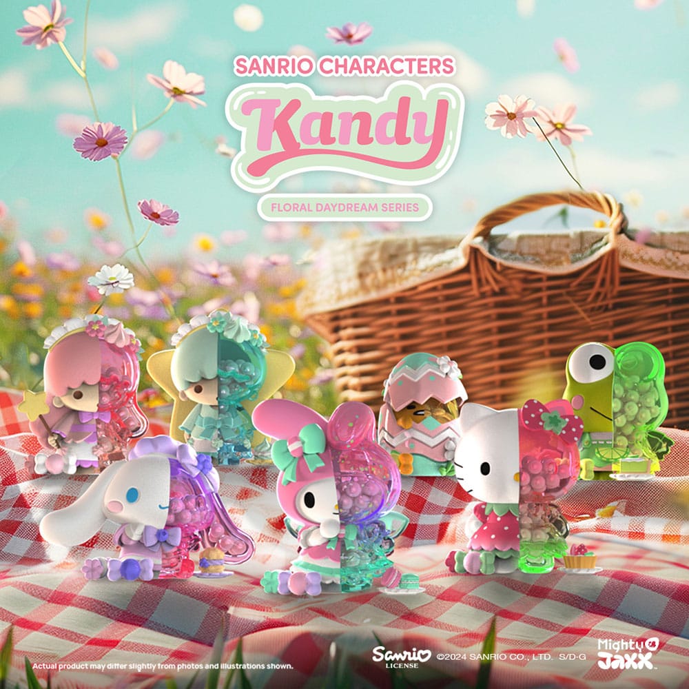 Sanrio Floral Daydream Series Kandy 4 inch Vinyl Figure Blind Box Display (6) Frikytopia