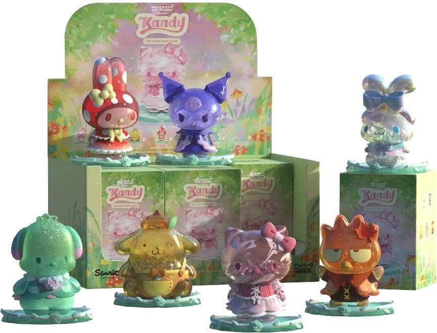 Sanrio Earth Explorer Series Kandy 4 inch Vinyl Figure Blind Box Display (6) Frikytopia