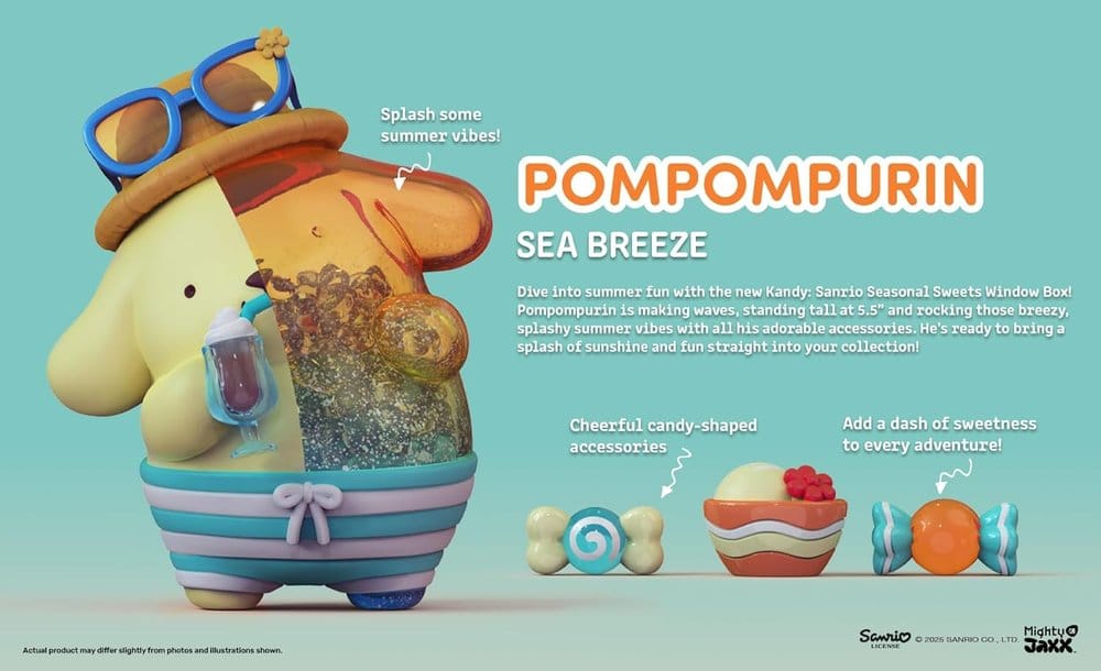 Sanrio Kandy Pompompurin Sea Breeze Series 15 cm