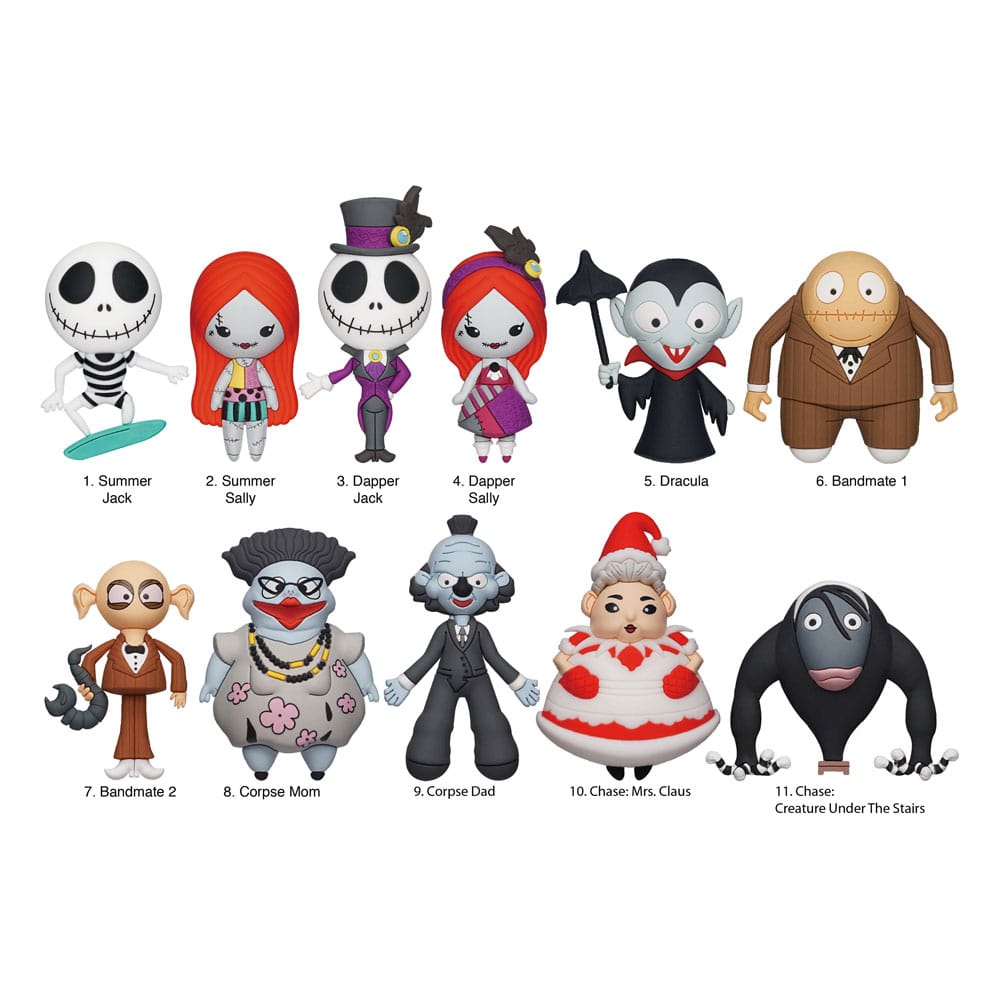 Pesadilla antes de Navidad Colgantes PVC 3D Expositor Series 7 (24) Frikytopia