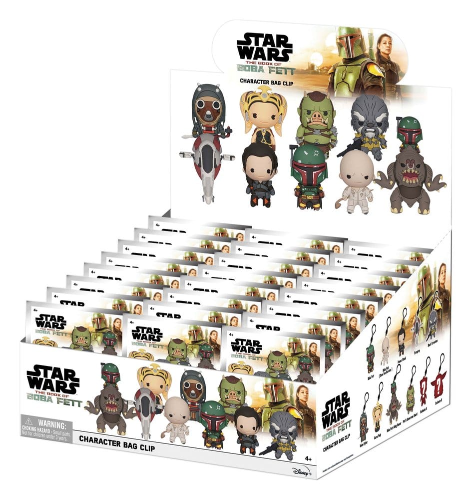 Star Wars: El libro de Boba Fett 3D Colgantes de PVC Serie 1 Expositor (24)