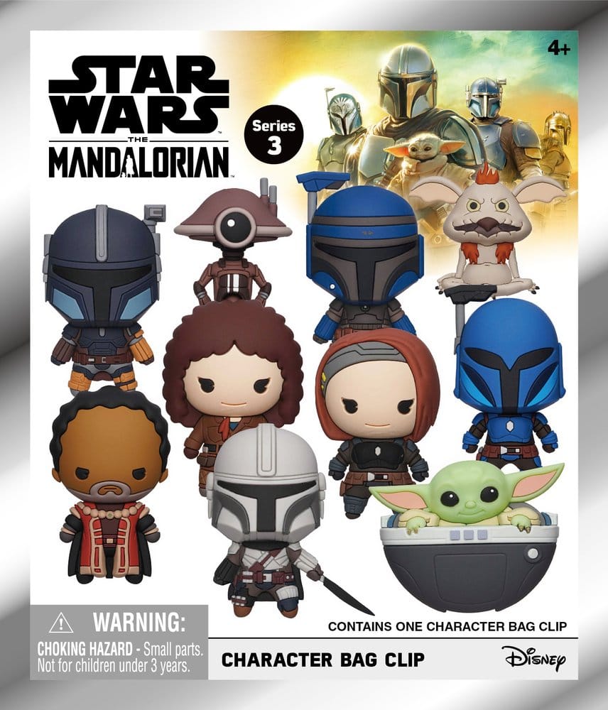 Star Wars The Mandalorian 3D Colgantes de PVC Serie 3 Blind Bag Display (24)