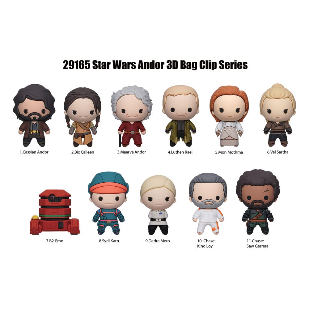 Star Wars 3D Colgantes Peluche Expositor Andor (24)