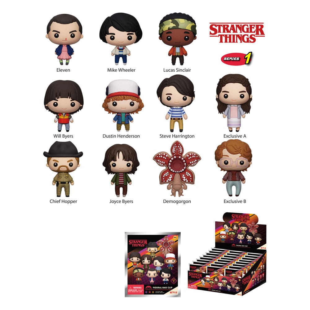 Stranger Things Colgantes PVC Series 1 Expositor (24) Frikytopia