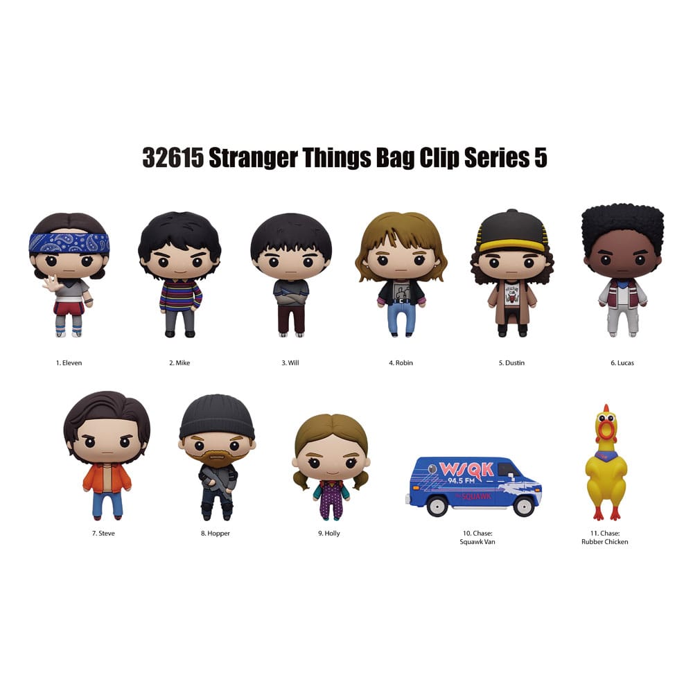 Stranger Things 3D Colgantes Peluche Expositor Serie 5 (24)