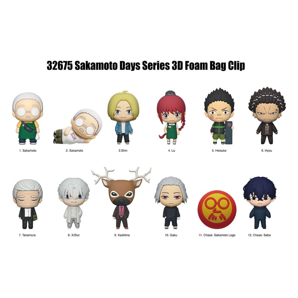 Sakamoto Days 3D Colgantes Peluche Expositor Serie 2 (24)