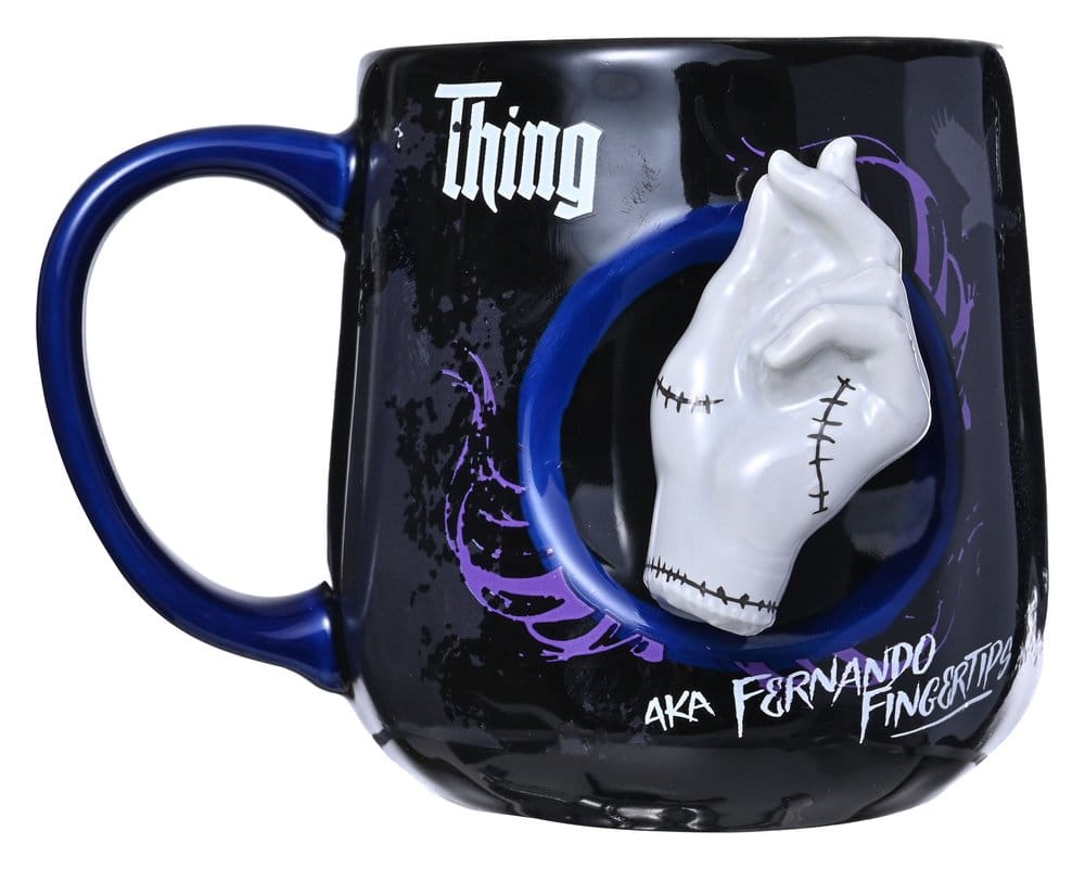 Wednesday Caneca de Cerâmica Wednesday 2D Relief Figural Frikytopia
