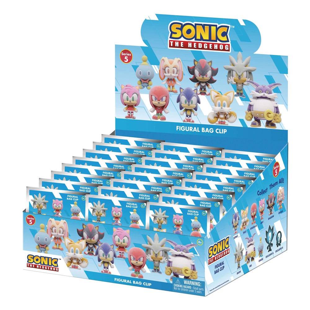 Sonic the Hedgehog Colgantes PVC Series 5 Expositor Flocking (24) Frikytopia