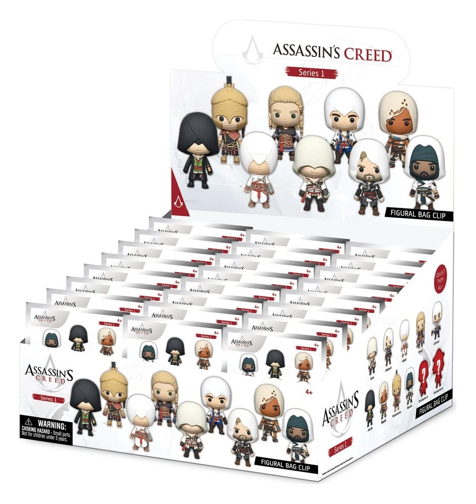 Assassin's Creed Colgantes para Bolso de PVC 3D Serie 1 Expositor (24)