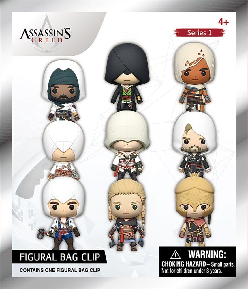 Assassin's Creed Colgantes para Bolso de PVC 3D Serie 1 Expositor (24)