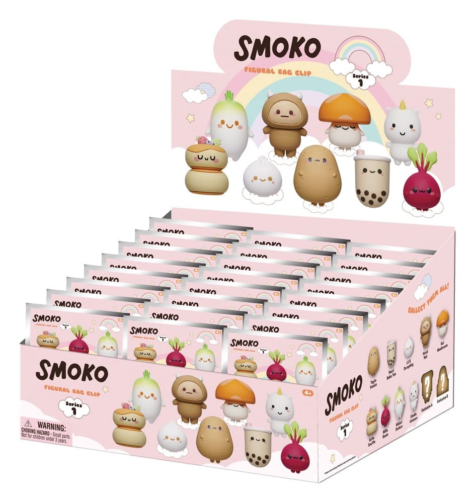 Smoko 3D Colgantes Peluche Serie 1 Expositor (24) Frikytopia