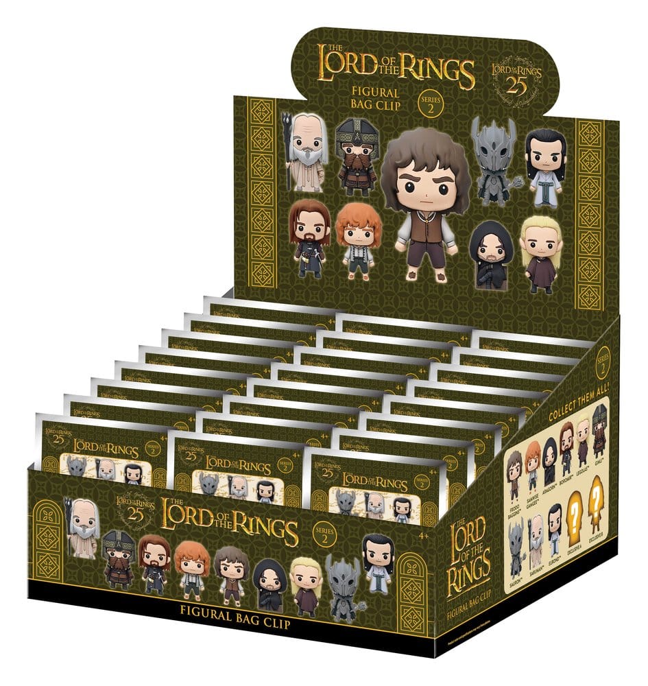 El Señor de los Anillos Colgantes para Bolso de PVC 3D Serie 2 Expositor (24)