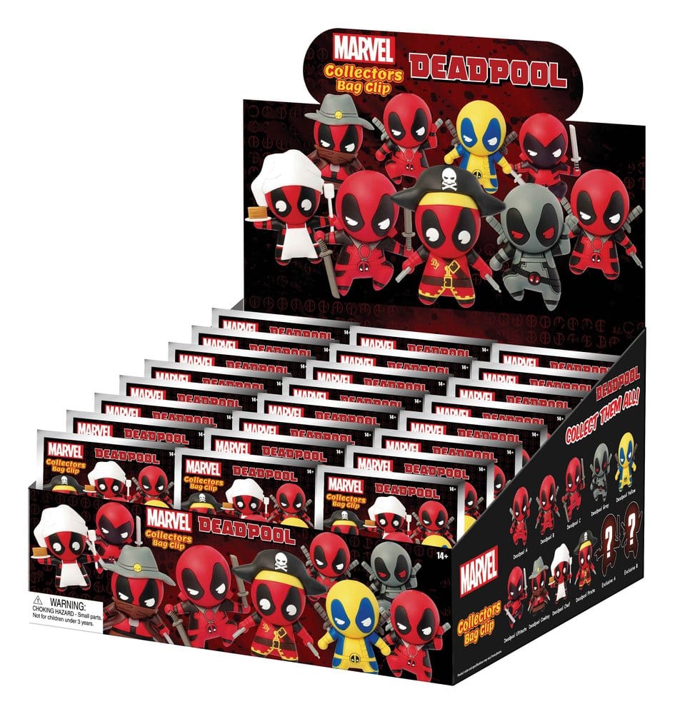 Deadpool Colgantes PVC Serie 1 Expositor (24) Frikytopia