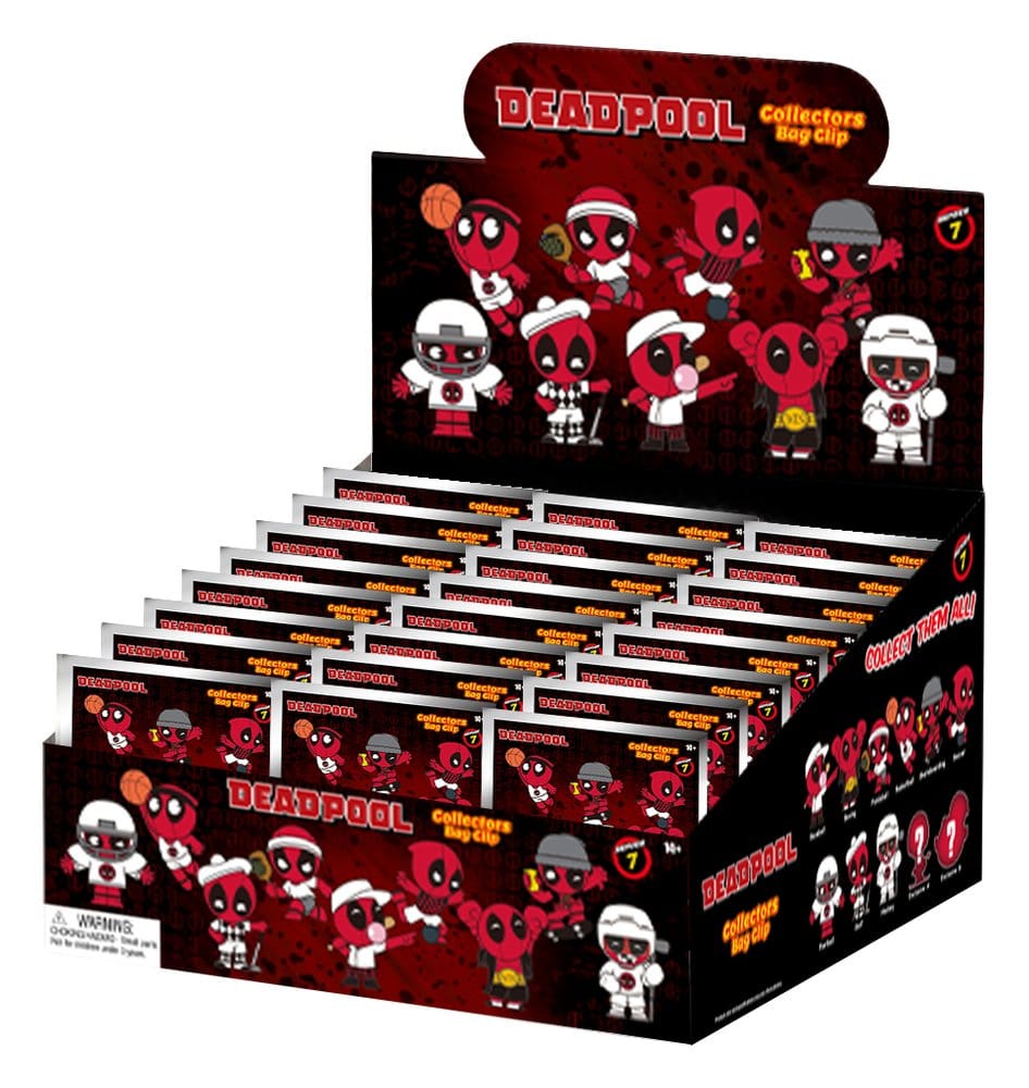 Deadpool 3D Colgantes de PVC Serie 7 Expositor (24) Frikytopia