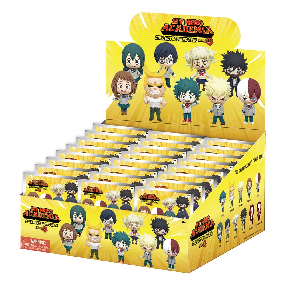 My Hero Academia Colgantes PVC 3D Series 3 Expositor (24) Frikytopia