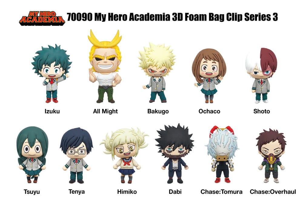 My Hero Academia Colgantes PVC 3D Series 3 Expositor (24)