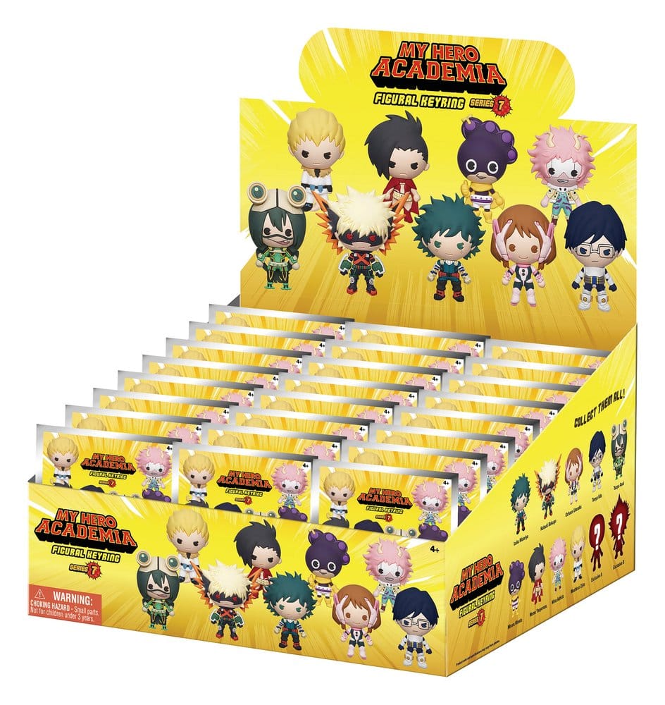 My Hero Academia 3D Colgantes de PVC Serie 7 Expositor (24) Frikytopia