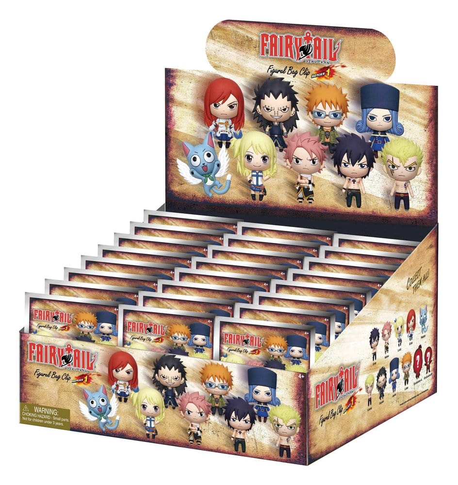 Fairy Tail 3D Colgantes Peluche Serie 1 Expositor (24)