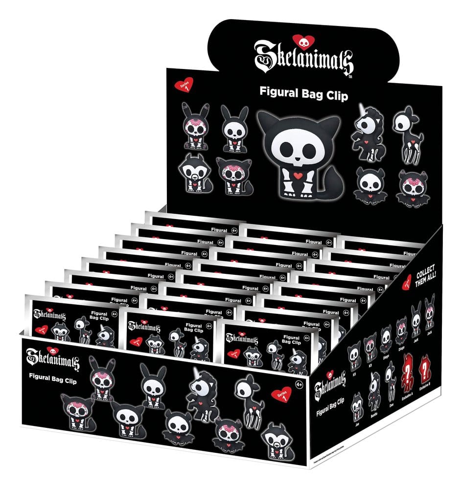 Skelanimals 3D Colgantes de PVC Serie 1 Blind Bag Display (24)