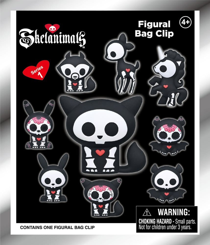 Skelanimals 3D Colgantes de PVC Serie 1 Blind Bag Display (24)