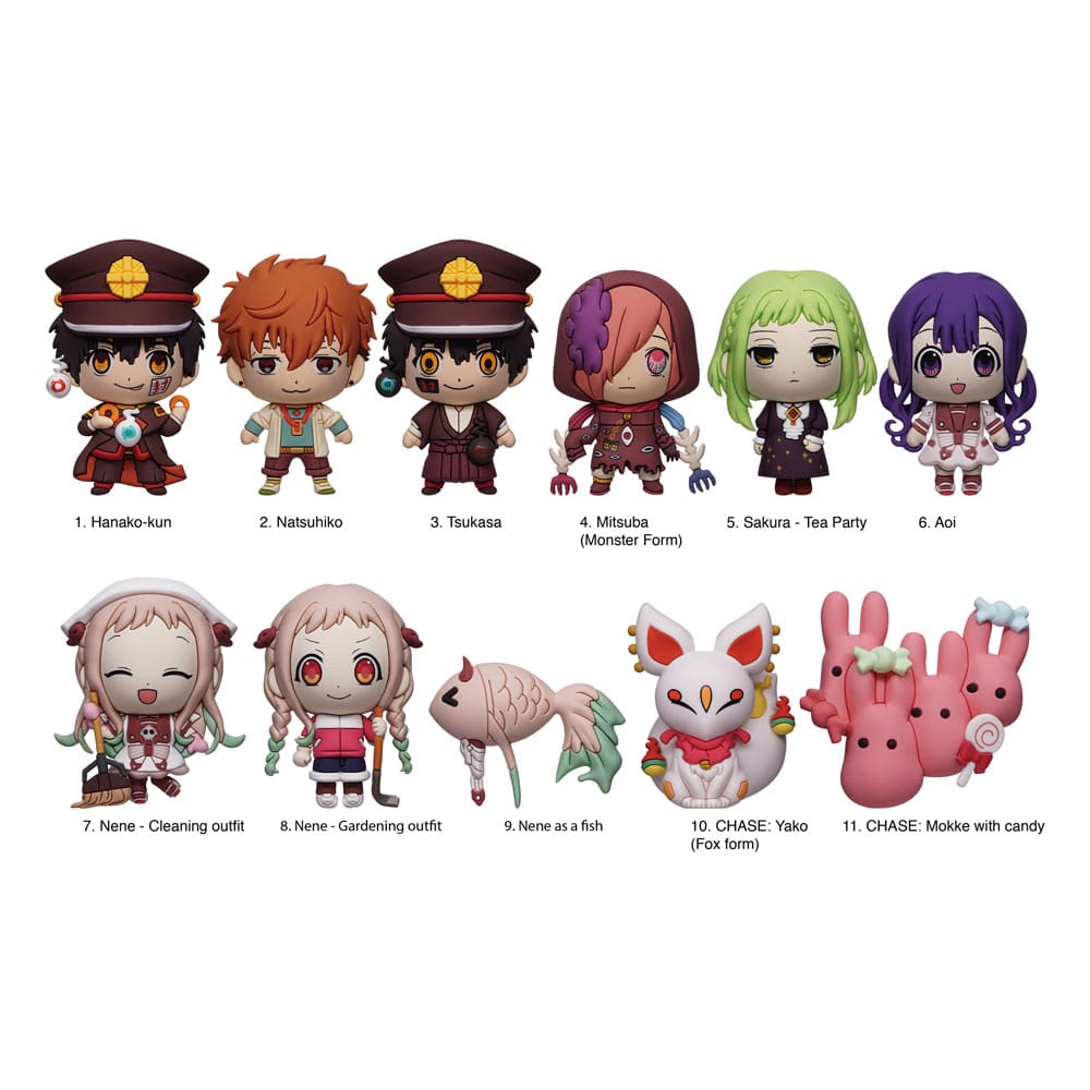 Toilet-Bound Hanako-kun Colgantes PVC 3D Series 2 Expositor (24) Frikytopia