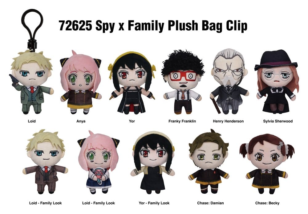 Spy x Family Colgantes Peluche Expositor (24)