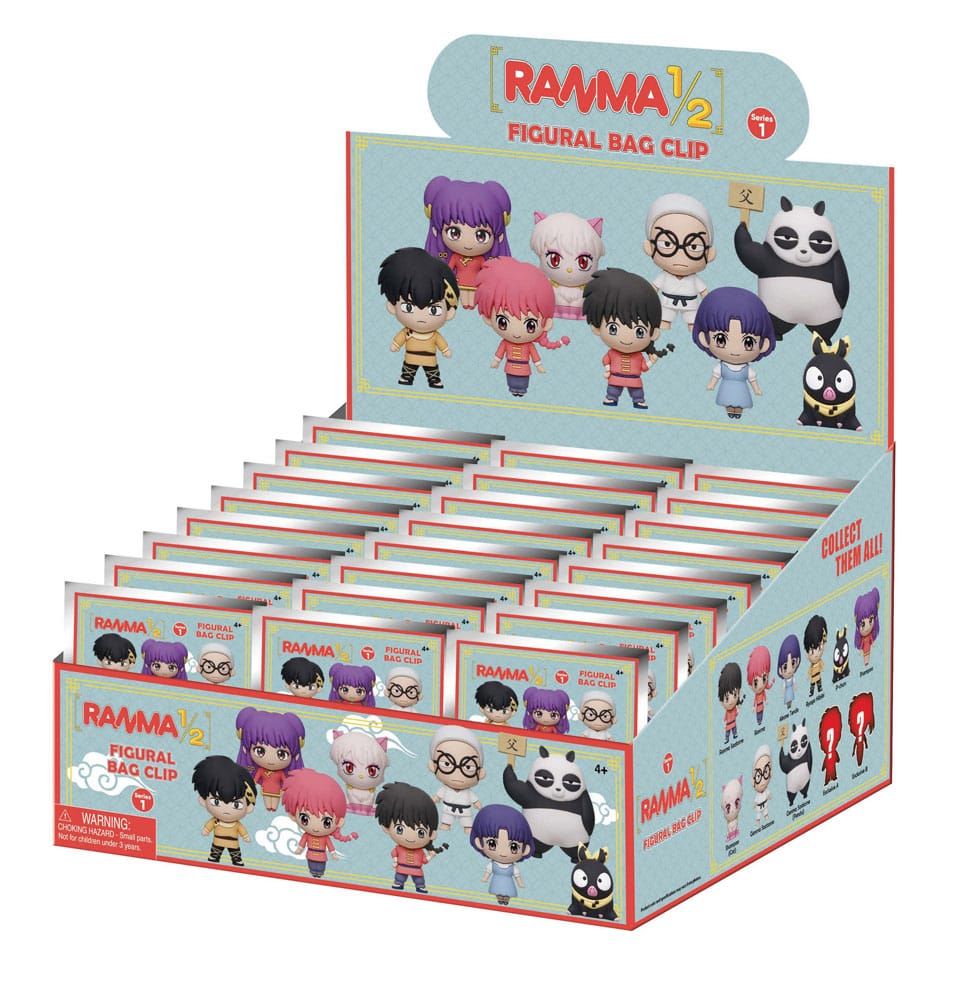 Ranma 1/2 Colgantes PVC 3D Series 1 Expositor (24)
