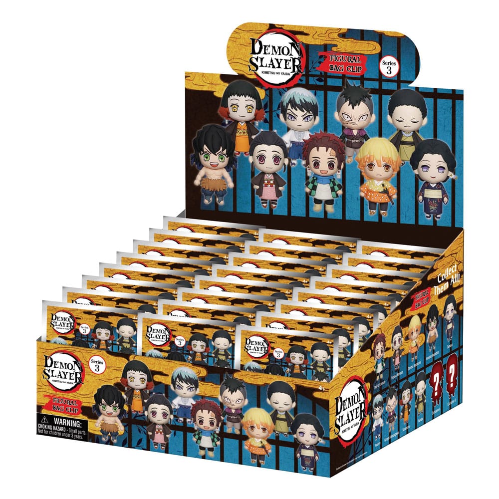 Demon Slayer: Kimetsu no Yaiba Colgantes PVC 3D Series 3 Expositor (24)