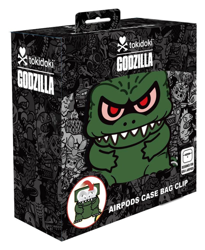Godzilla x Tokidoki Colgante para estuche de Airpods de espuma 3D Expositor (12)
