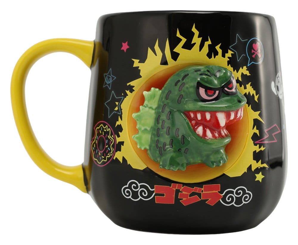 Tokidoki x Godzilla Taza 2D Relief Figural Frikytopia
