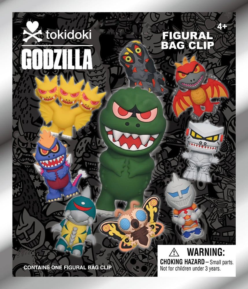 Tokidoki x Godzilla 3D Colgantes PVC Expositor (24)