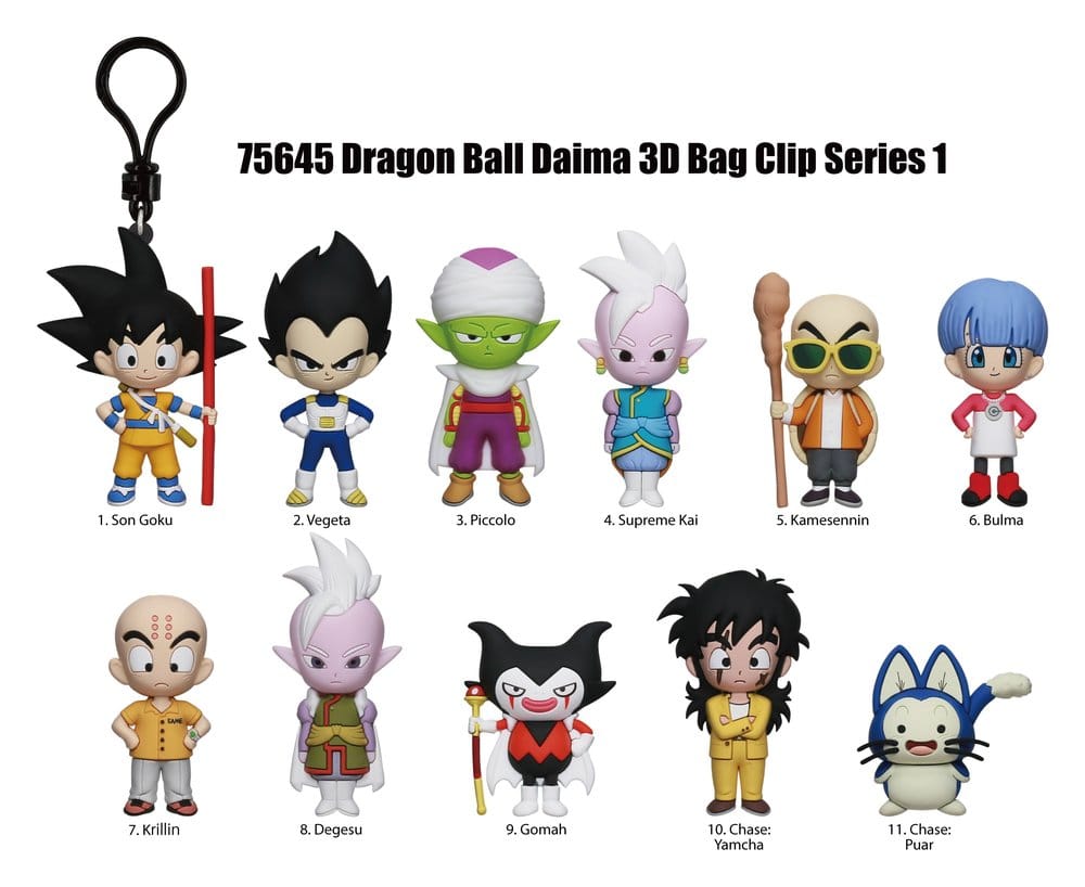 Dragon Ball Daima 3D Colgantes de PVC Serie 1 Blind Bag Expositor (24) Frikytopia