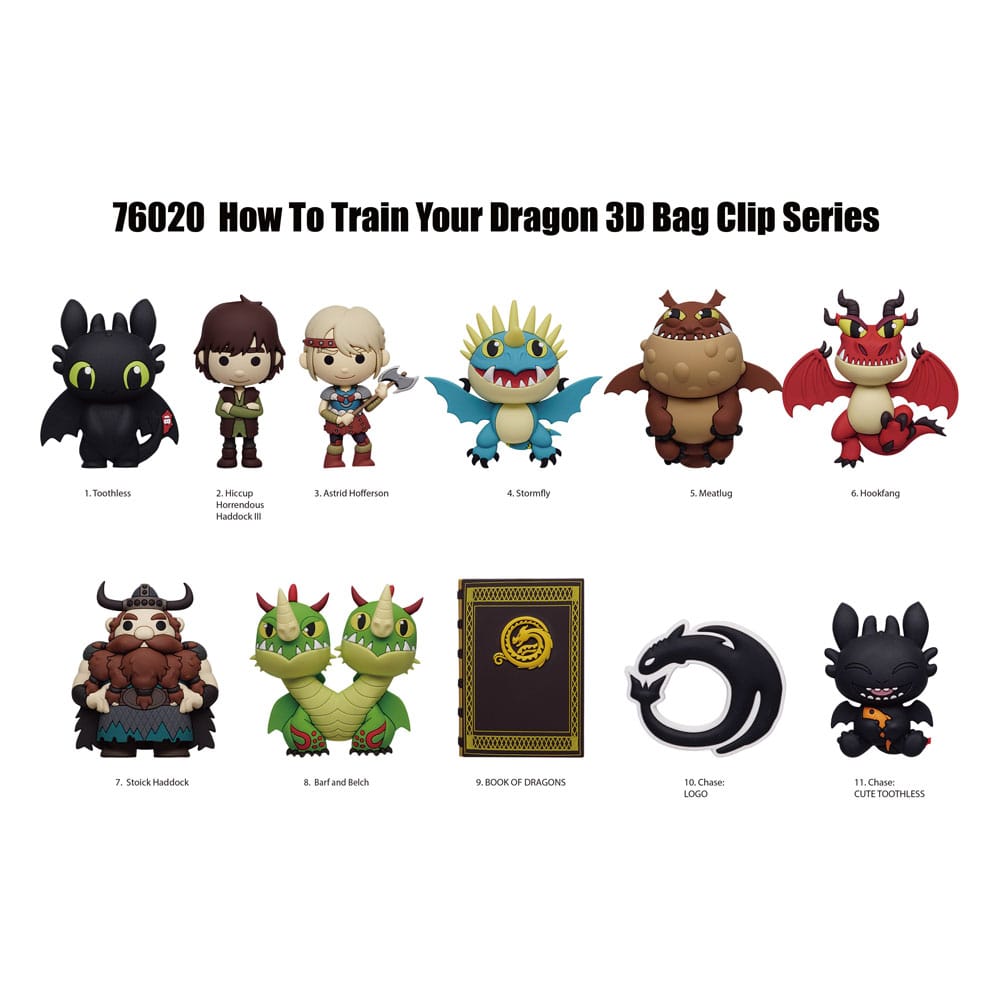 How to train your Dragon Colgantes PVC 3D Expositor 2025 Movie (24) Frikytopia
