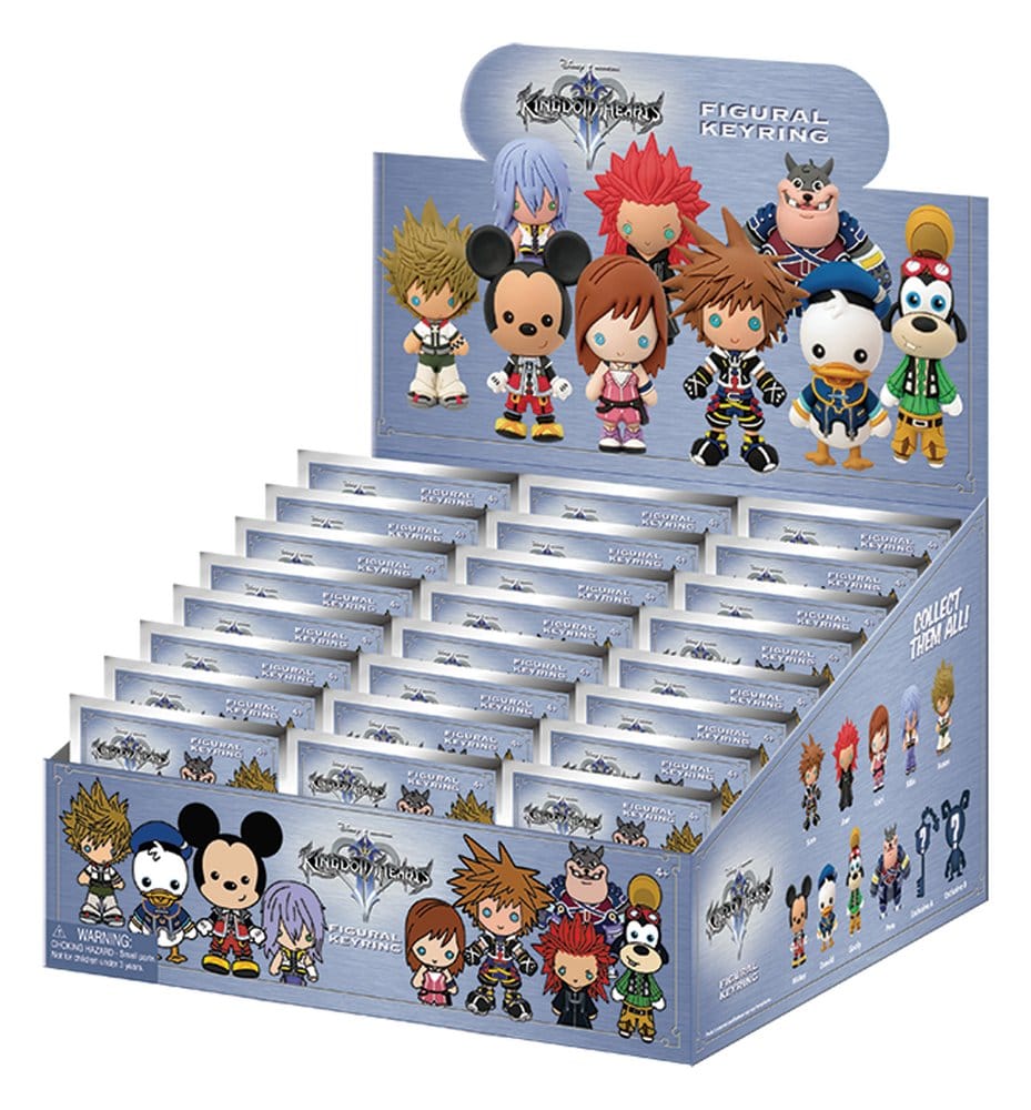 Kingdom Hearts Porta-chaves 3D PVC Série 1 Blind Bag Expositor (24) Frikytopia