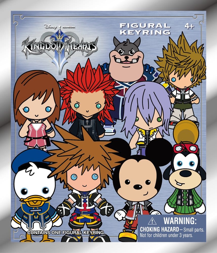 Kingdom Hearts Porta-chaves 3D PVC Série 1 Blind Bag Expositor (24)