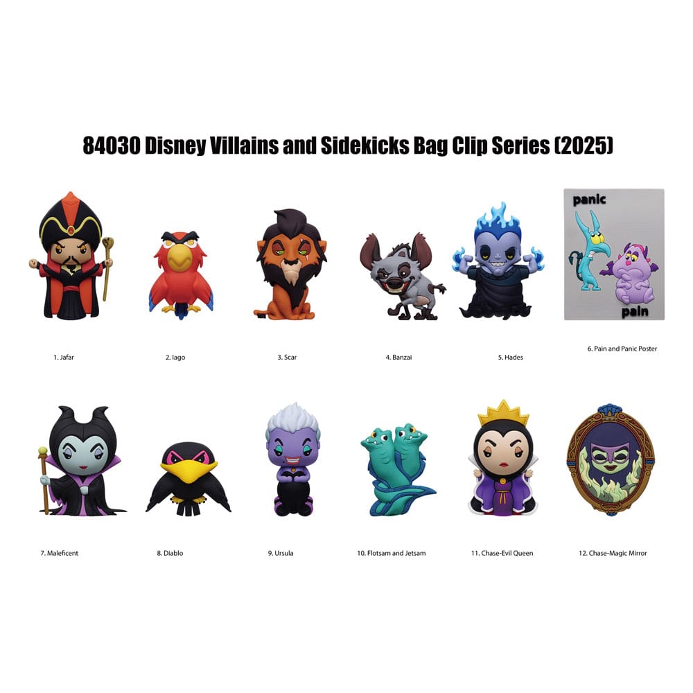 Disney 3D Colgantes Peluche Expositor Villains Serie 4 (24) Frikytopia