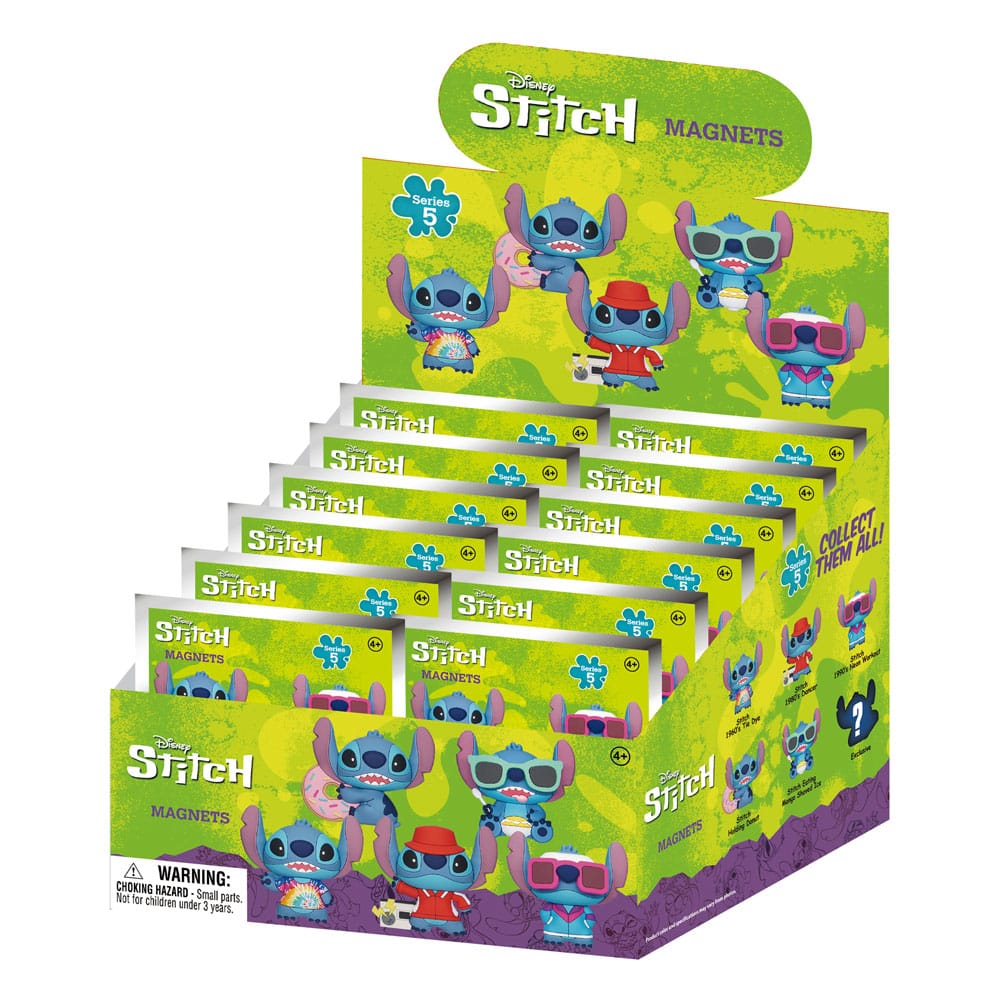 Lilo & Stitch Imáns Stitch 3D Series 5 Blind Pack Expositor (12)