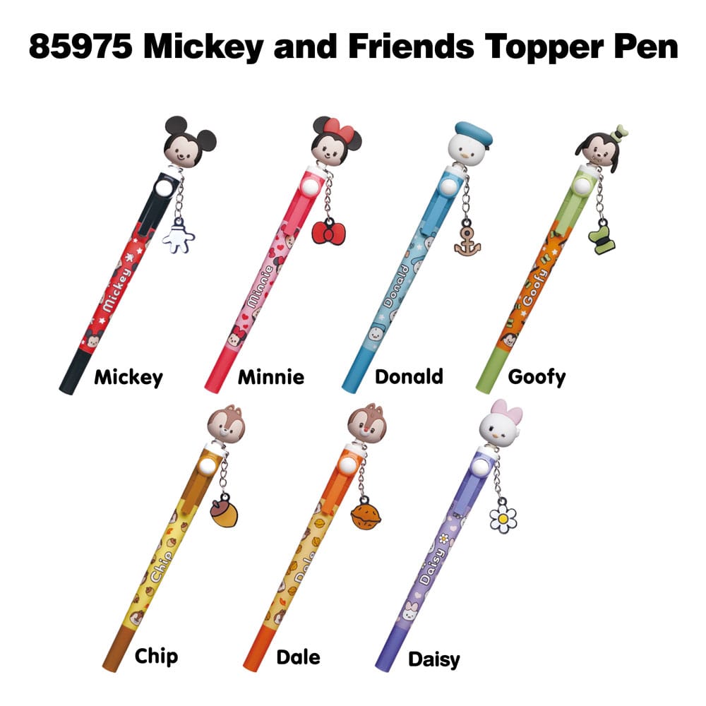 Mickey and Friends 3D Head Topper Bolígrafo Spinning Pen Expositor Blind Box (16)