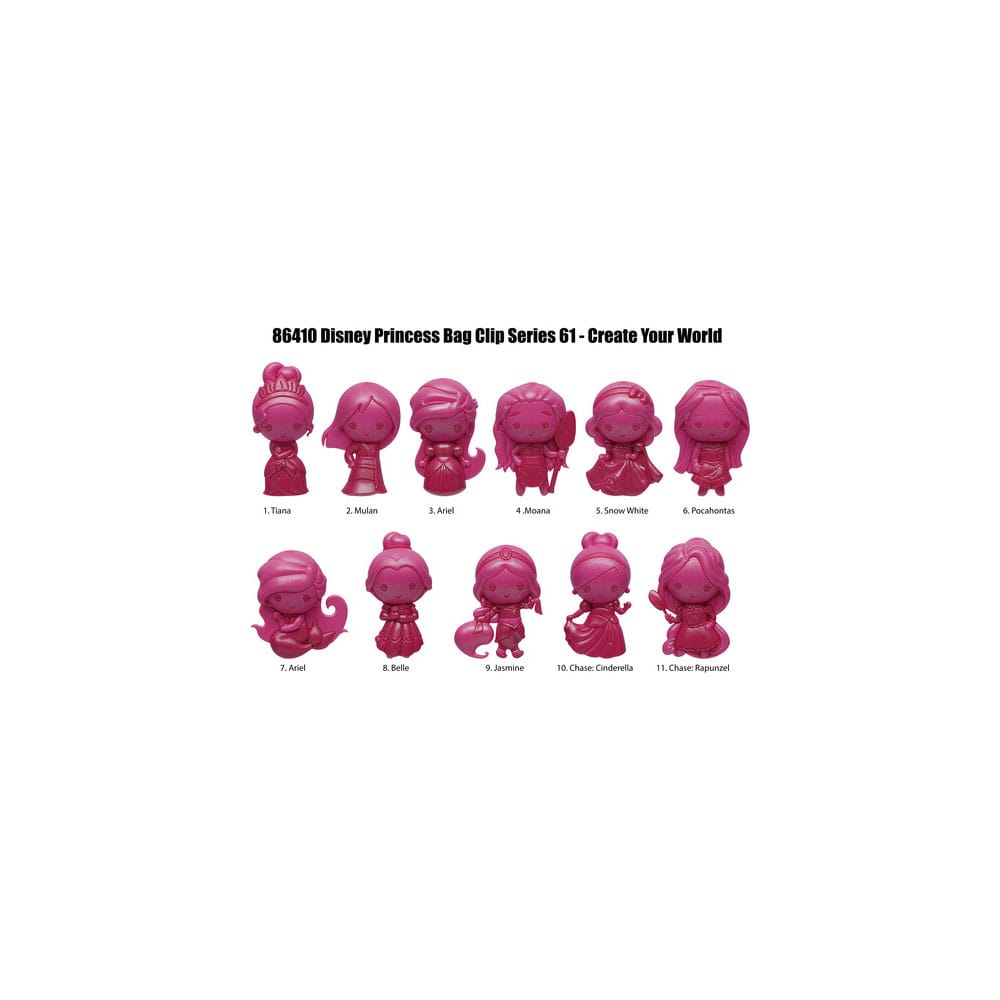 Disney Create your World Colgantes PVC 3D Expositor Princess Serie 64 (24)