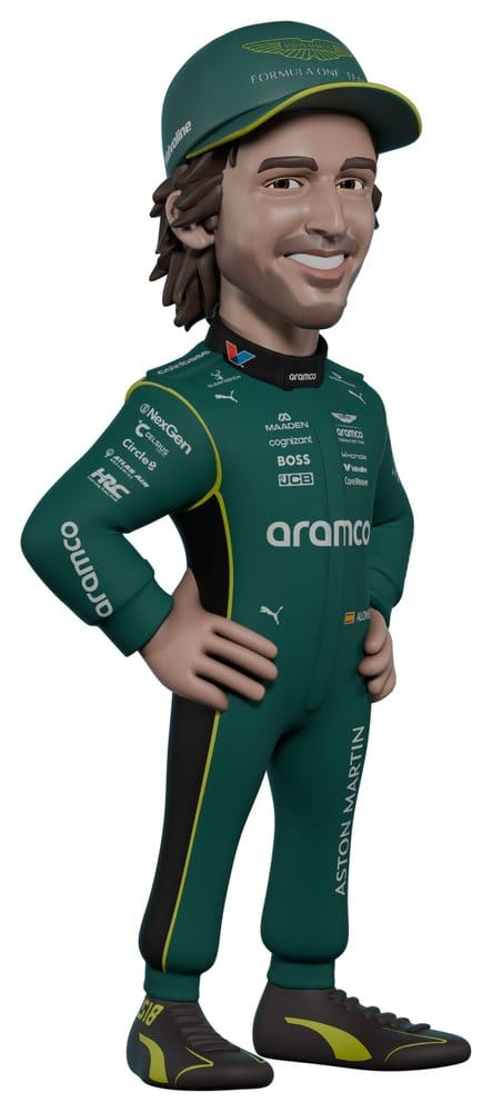 Fórmula 1 Minix Figura Fernando Alonso (Aston Martin) 12 cm Frikytopia