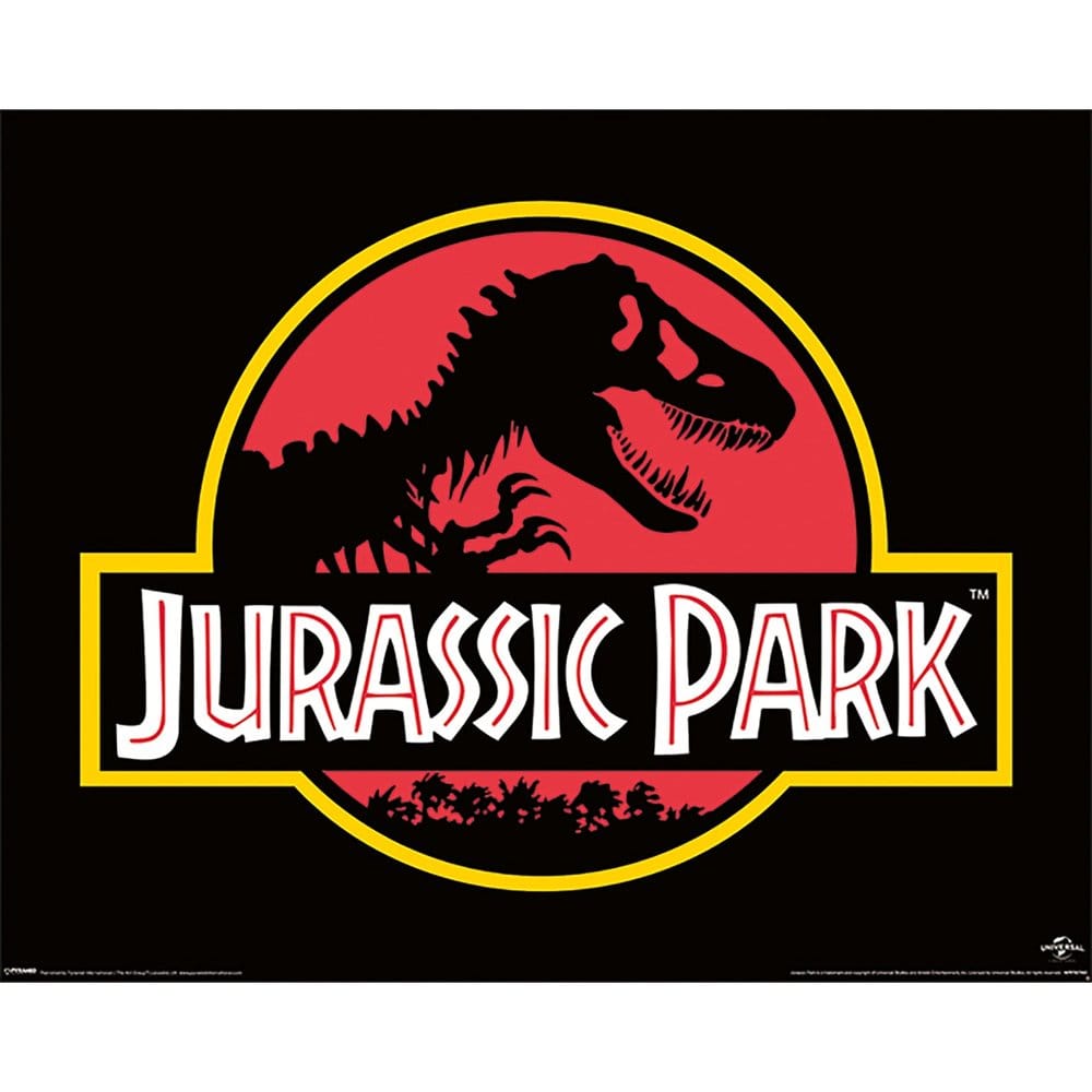 Jurassic Park Mini Póster (Logo Clásico) 40 x 50cm Frikytopia