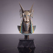 Stargate Desktop Replica Réplica de Casco Jackal Guard Helmet Anubis 15 cm