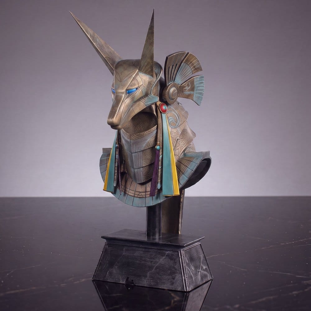 Stargate Desktop Replica Réplica de Casco Jackal Guard Helmet Anubis 15 cm