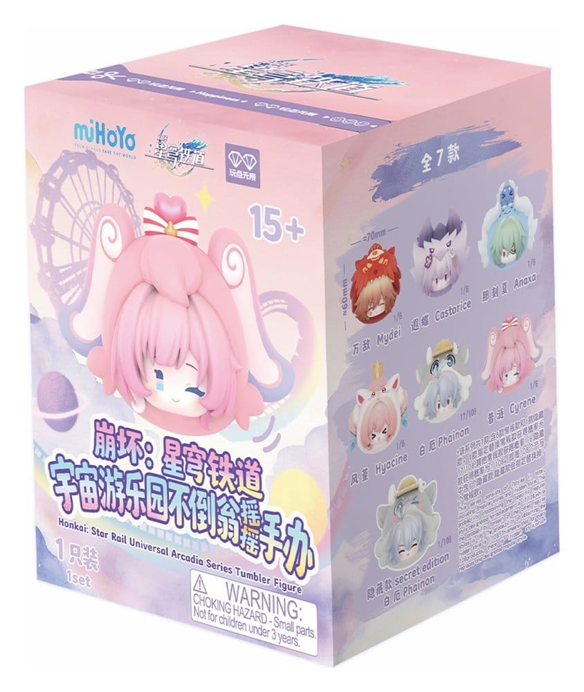 Honkai: Star Rail figuras mini PVC Cosmic Amusement Park Wobble Doll Blind Box Expositor (6)